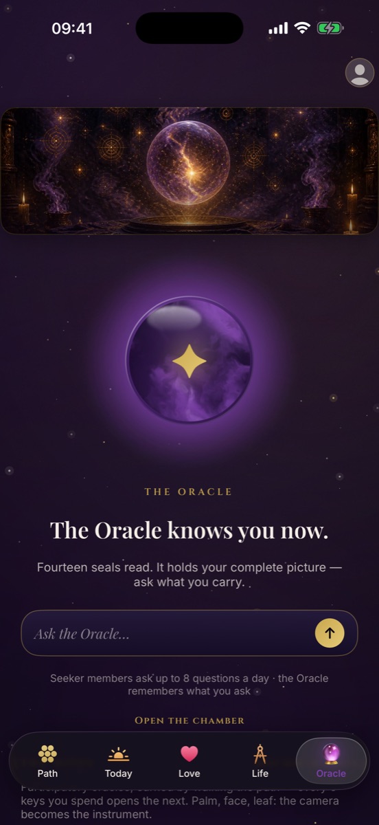 The Oracle — it knows every seal you have read